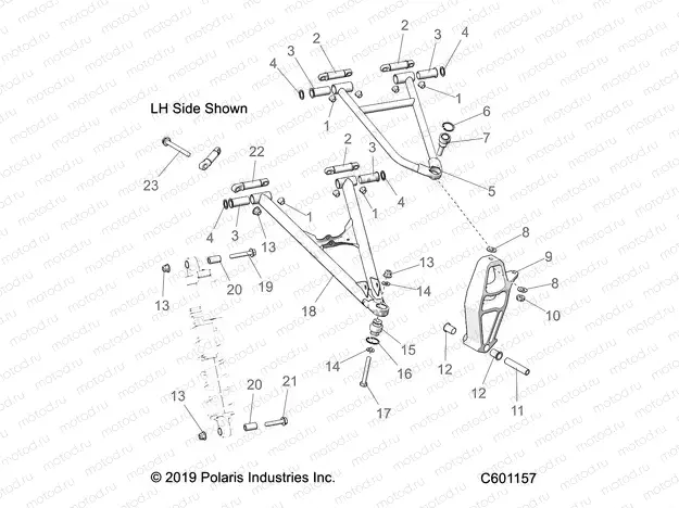 SUSPENSION | SUSPENSION, CONTROL ARMS and SPINDLE - S20EEC6PS/6PEM ALL OPTIONS (C601157)