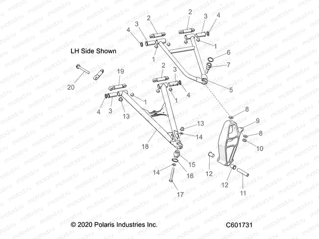 SUSPENSION | SUSPENSION, CONTROL ARMS and SPINDLE - S21DDL6PS ALL OPTIONS (C601731)