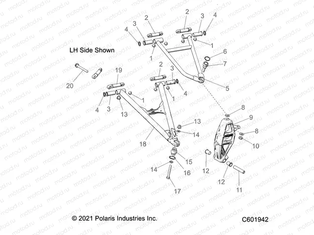 SUSPENSION | SUSPENSION, CONTROL ARMS and SPINDLE - S22TKL8RS/8RE ALL OPTIONS (C601942)