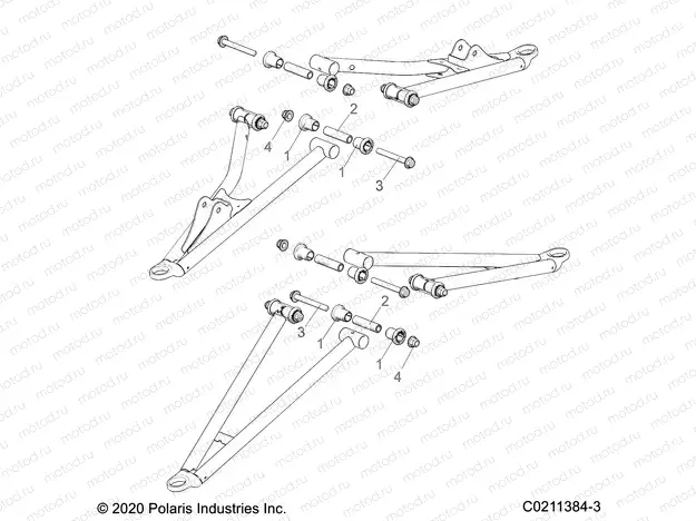 SUSPENSION | SUSPENSION, FRONT A-ARM MOUNTING - A21SXV95AG/CAG (C0211384-3)