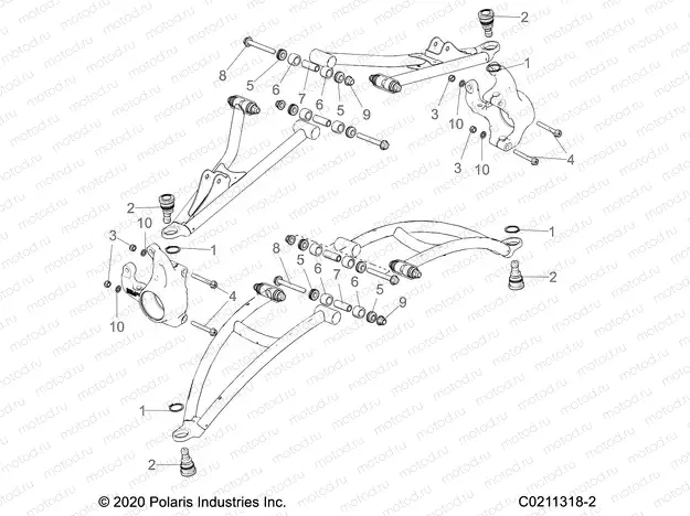 SUSPENSION | SUSPENSION, FRONT A-ARM MOUNTING - A22SXZ85A9/AF/AX (C0211318-2)