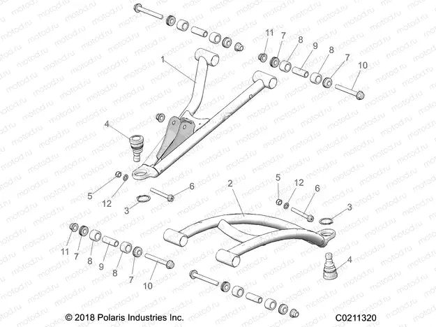 SUSPENSION | SUSPENSION, FRONT A-ARMS - A20SXN85A8 (C0211320)