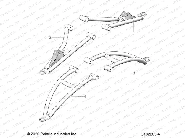 SUSPENSION | SUSPENSION, FRONT A-ARMS - A23SXE95PG/PK (C102263-4)