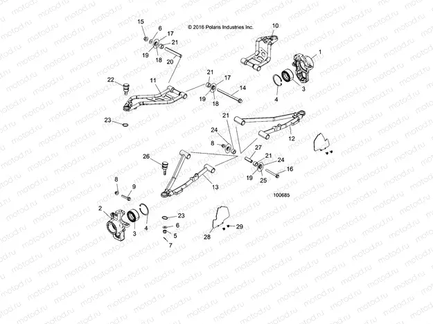SUSPENSION | SUSPENSION, FRONT - A18DAE57B2 (100685)