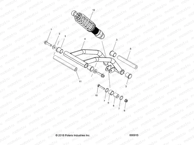 SUSPENSION | SUSPENSION, FRONT ARM ASM. AND SHOCK - J20RTAXXXA (600915)