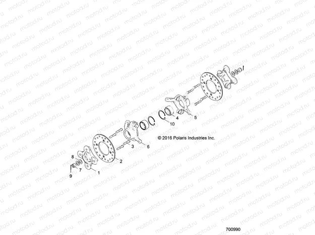 SUSPENSION | SUSPENSION, FRONT CARRIER AND HUB - Z17VDE92AK/AM/LK/AB (700990)