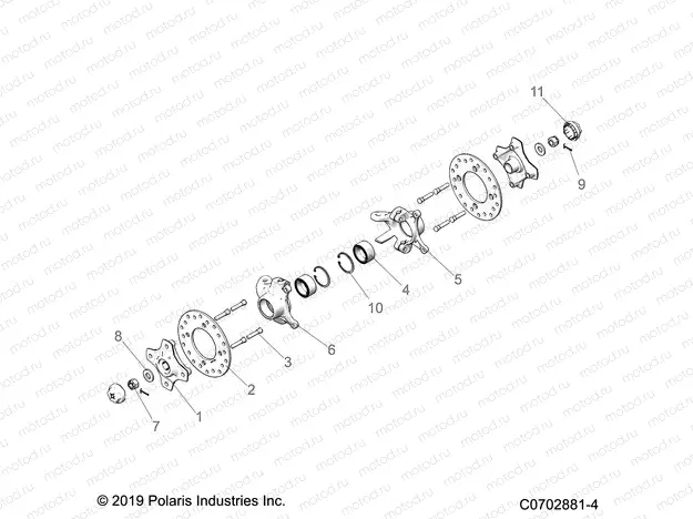 SUSPENSION | SUSPENSION, FRONT CARRIER AND HUB - Z20RAB92AC/BC/AR/BR/D92AC/BC/AR/BR (C0702881-4)