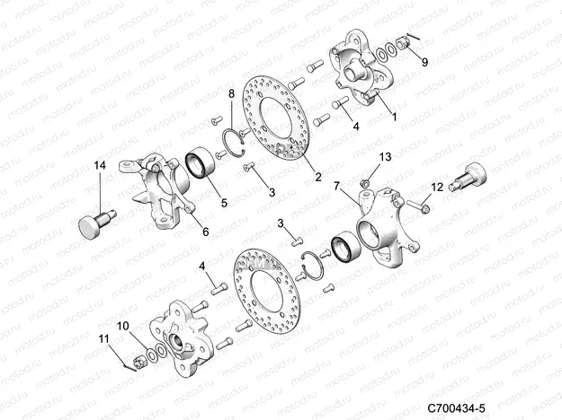 SUSPENSION | SUSPENSION, FRONT CARRIER - D20BBPD4B4/APD4B4 (C700434-5)