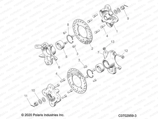 SUSPENSION | SUSPENSION, FRONT CARRIER - D21BBPD4B4 (C0702959-3)