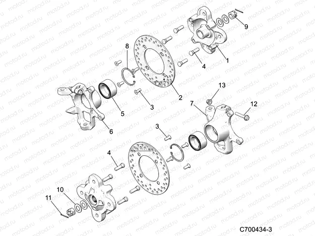 SUSPENSION | SUSPENSION, FRONT CARRIER - D22P4EP99A4/B4/F99A4 (C700434-3)