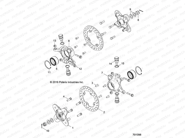 SUSPENSION | SUSPENSION, FRONT CARRIER - Z17VBA87A2/E87AB/AK/AM/LK (701098)