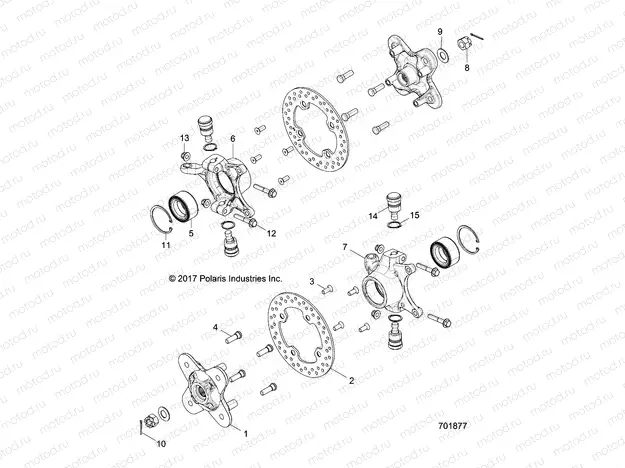 SUSPENSION | SUSPENSION, FRONT CARRIER - Z20ASE99AH/LH (701877)