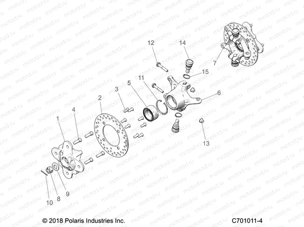 SUSPENSION | SUSPENSION, FRONT CARRIER - Z21A5A87B2/P87B5/K87B4/SA87B2(C701011-4)