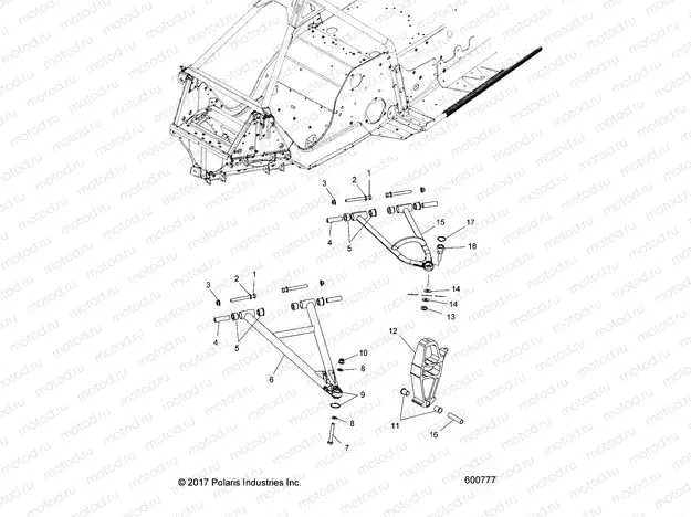 SUSPENSION | SUSPENSION, FRONT, CONTROL ARMS and SPINDLE - S21MDX6DSA/6DEA (600777)