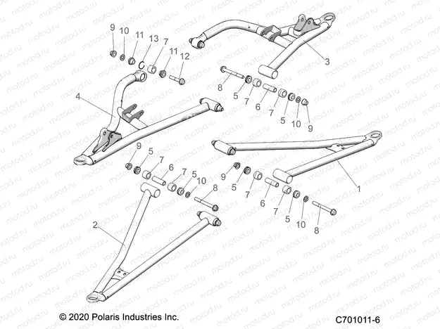 SUSPENSION | SUSPENSION, FRONT CONTROL ARMS - G21G4E99NW (C701011-6)