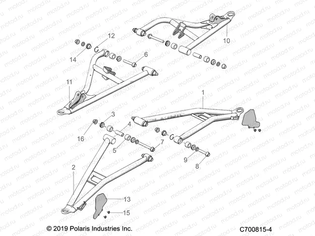 SUSPENSION | SUSPENSION, FRONT CONTROL ARMS - G23GXP99A/99B (C700815-4)