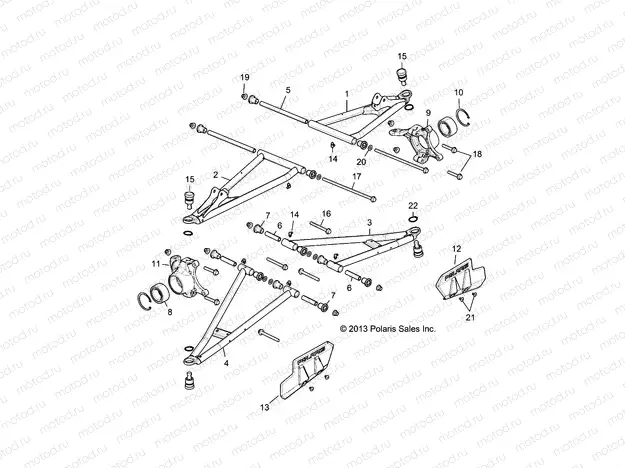 SUSPENSION | SUSPENSION, FRONT CONTROL ARMS - R16RVAD1A1 (49RGRSUSPFRT151KDSL)