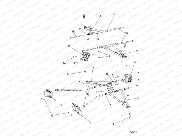 SUSPENSION | SUSPENSION, FRONT CONTROL ARMS - R17RTED1F1/SD1C1 (700364)