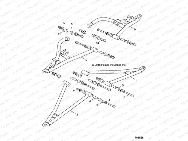 SUSPENSION | SUSPENSION, FRONT CONTROL ARMS - R19RGE99F2/FF/SC2/SFF/PCF/PFF (701526)
