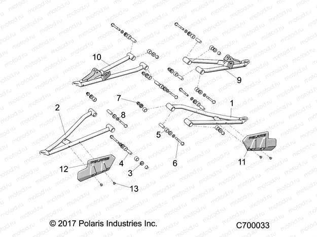 SUSPENSION | SUSPENSION, FRONT CONTROL ARMS - R19RSU99A9/AD/B9/BD (C700033)