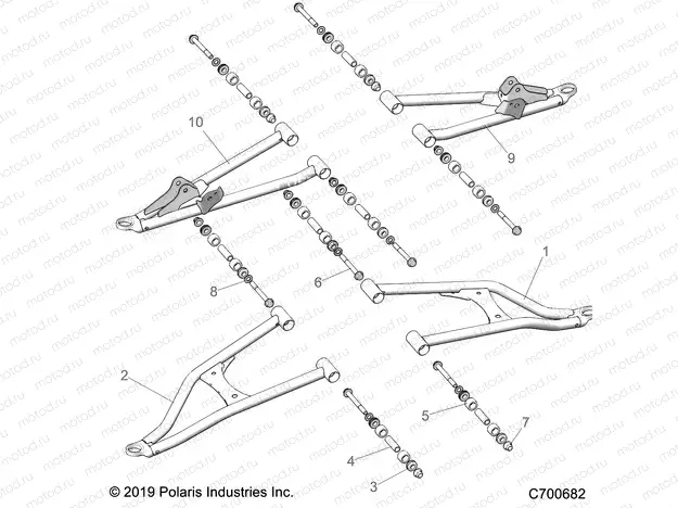 SUSPENSION | SUSPENSION, FRONT CONTROL ARMS - R20RRF99AV/BV (C700682)