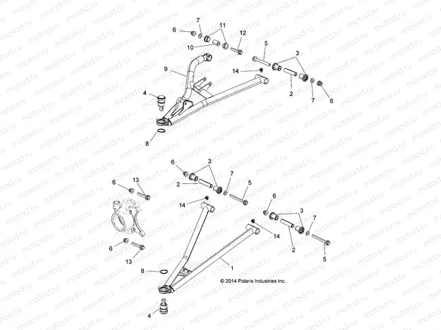 SUSPENSION | SUSPENSION, FRONT CONTROL ARMS - Z15VBA87AJ/LJ/E87AK/AM/AT/LT/AL/AV (49RGRSUSPFRT15RZR900)