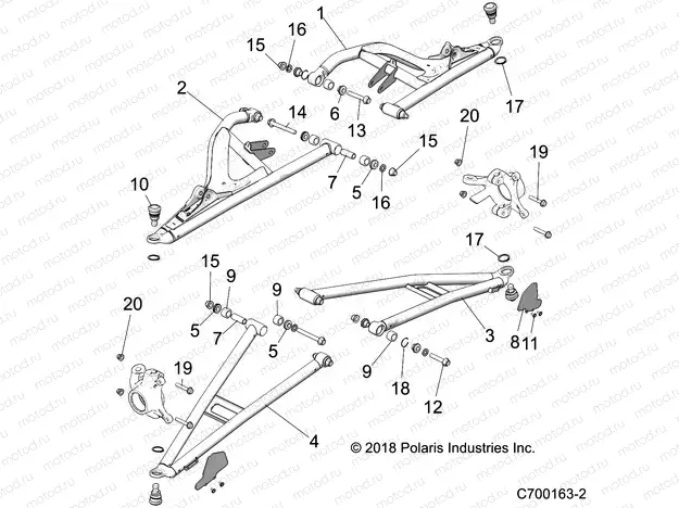 SUSPENSION | SUSPENSION, FRONT CONTROL ARMS - Z18VEL92BK/BR/LK (C700163-2)