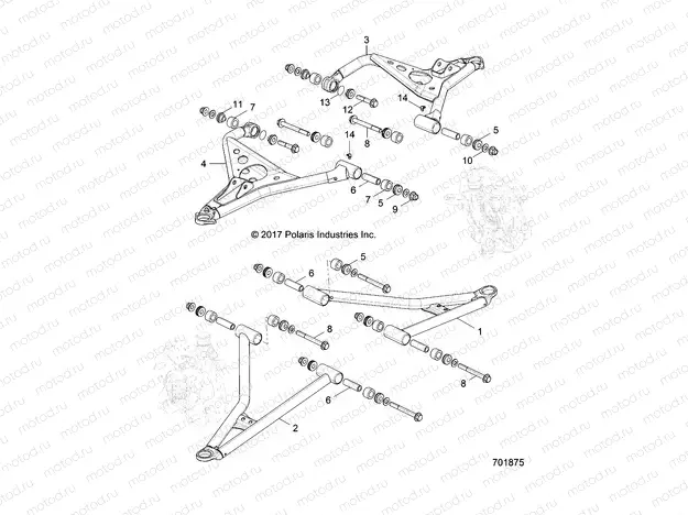 SUSPENSION | SUSPENSION, FRONT CONTROL ARMS - Z20ASE99AH/LH (701875)
