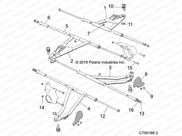 SUSPENSION | SUSPENSION, FRONT CONTROL ARMS - Z20CHA57A2/E57AM (C700186-2)