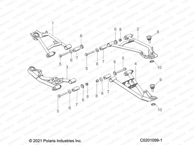 SUSPENSION | SUSPENSION, FRONT CONTROL ARMS - Z22HCB18A2/B2 (C0201099-1)