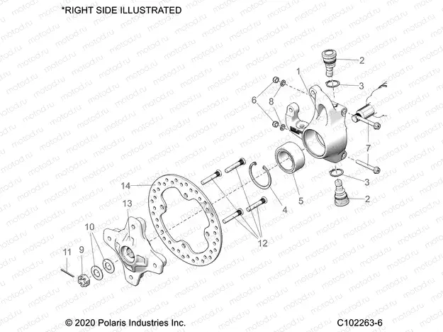 SUSPENSION | SUSPENSION, FRONT HUB, KNUCKLE and BRAKE DISC - A21SXV95AG/CAG (C102263-6)