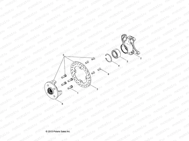 SUSPENSION | SUSPENSION, FRONT HUBS, DISKS and KNUCKLES - L15G2/4/6 ALL OPTIONS (49GEMSUSP14HUB)