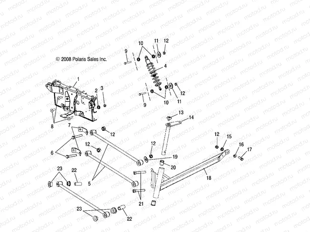 SUSPENSION | SUSPENSION, FRONT - S20WAA1ASA/AEA (49SNOWSUSPFRT09120)