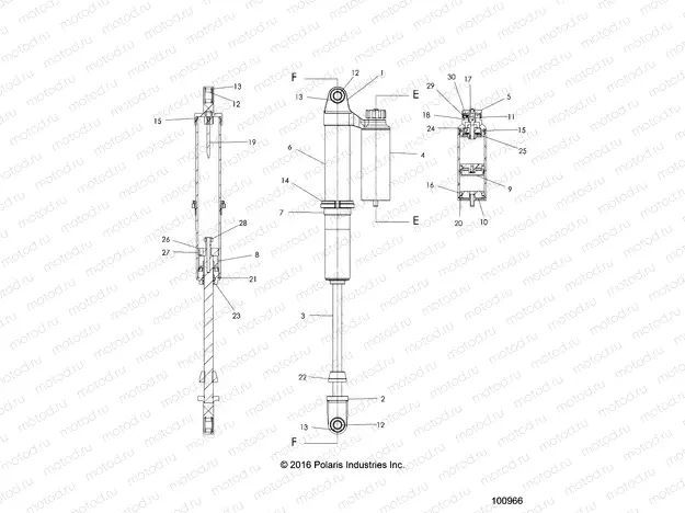 SUSPENSION | SUSPENSION, FRONT SHOCK - A18DCE87BB (100966)