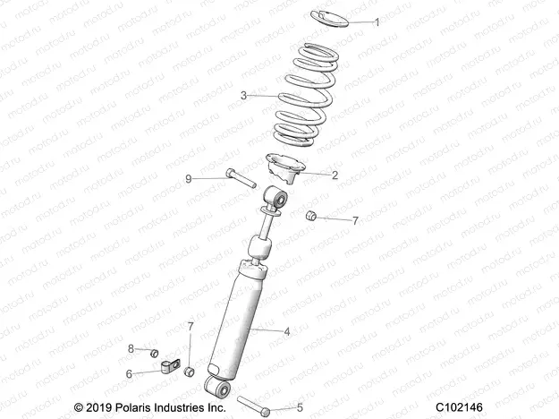 SUSPENSION | SUSPENSION, FRONT SHOCK - A20SHE57FP/S57CP/FP/CU (C102146)