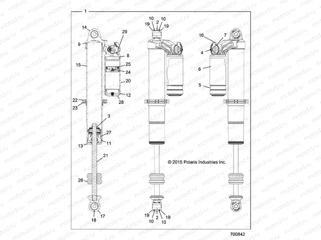 SUSPENSION | SUSPENSION, FRONT SHOCK INTERNALS - R16RGE99AE (700842)