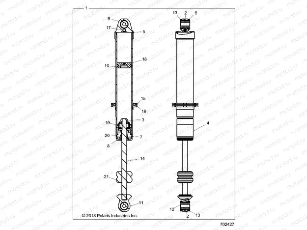 SUSPENSION | SUSPENSION, FRONT SHOCK INTERNALS - Z20ASA87B2 (702427)