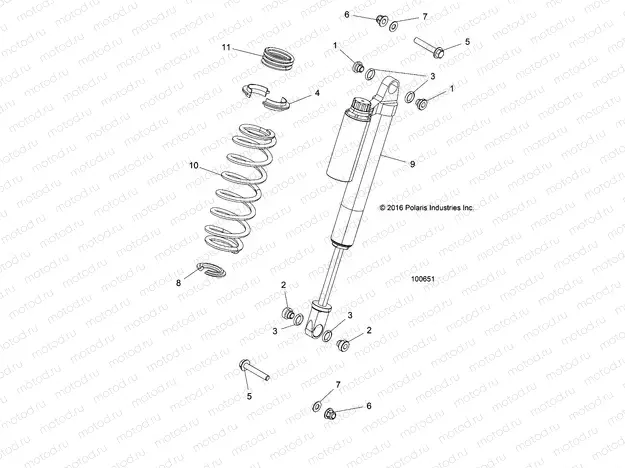 SUSPENSION | SUSPENSION, FRONT SHOCK MOUNTING - A18DCE87BB (100651)