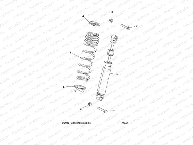 SUSPENSION | SUSPENSION, FRONT SHOCK MOUNTING - A19DAE57A4 (100688)