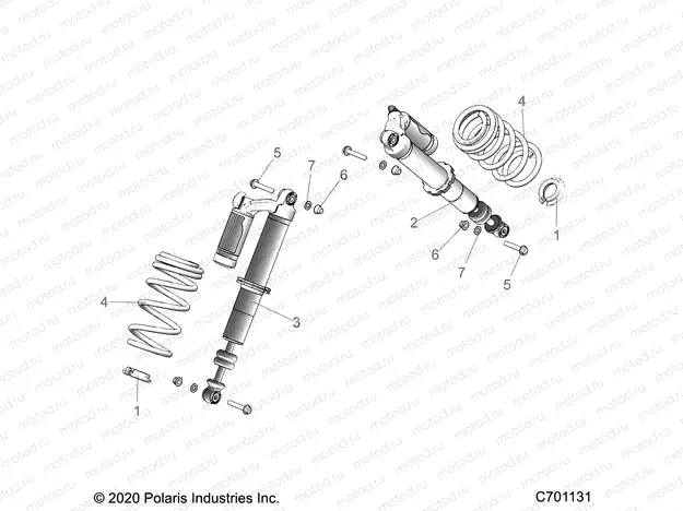 SUSPENSION | SUSPENSION, FRONT SHOCK MOUNTING - G22G4E99NP (C701131)