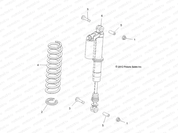 SUSPENSION | SUSPENSION, FRONT SHOCK MOUNTING - R13VE76AI/AW/7EAS/EAT (49RGRSHOCKMTG13RZRS)