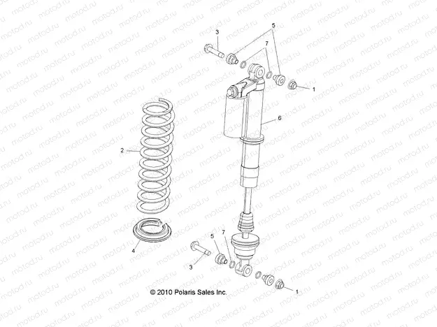 SUSPENSION | SUSPENSION, FRONT SHOCK MOUNTING - R13XE76AD/EAI (49RGRSHOCKMTG11RZR4)