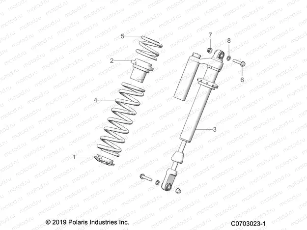 SUSPENSION | SUSPENSION, FRONT SHOCK MOUNTING, STANDARD/PREMIUM - Z21R4F92AH/BH (C0703023-1)