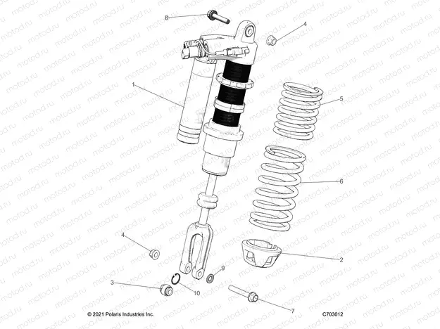 SUSPENSION | SUSPENSION, FRONT SHOCK MOUNTING, STANDARD/PREMIUM - Z23G4D92AL/BL/AE/BE (C703012)