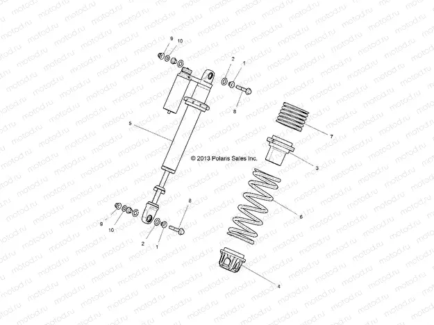 SUSPENSION | SUSPENSION, FRONT SHOCK MOUNTING - Z15VFE99AT/AV/AP (49RGRSHOCKMTG14RZR1000)