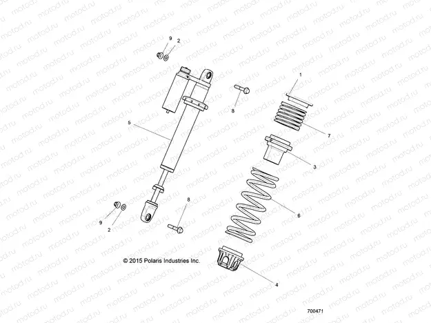 SUSPENSION | SUSPENSION, FRONT SHOCK MOUNTING - Z16VDE92NH/NW (700471)