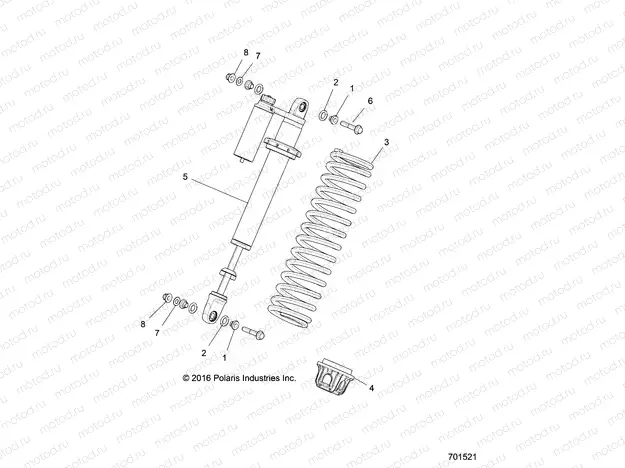 SUSPENSION | SUSPENSION, FRONT SHOCK MOUNTING - Z17VDE99FM/S99FM/CM (701521)
