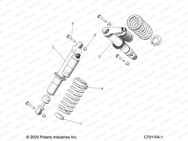 SUSPENSION | SUSPENSION, FRONT SHOCK MOUNTING - Z20A4E99AH/BH/LH (C701104-1)