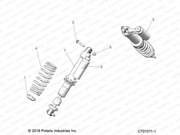 SUSPENSION | SUSPENSION, FRONT SHOCK MOUNTING - Z20ASA87B2/E87BH/BW/LW (C701011-1)