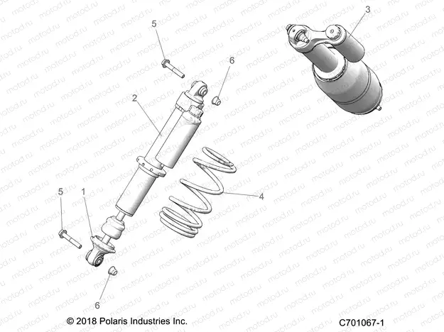 SUSPENSION | SUSPENSION, FRONT SHOCK MOUNTING - Z20ASS99C2/CH (C701067-1)